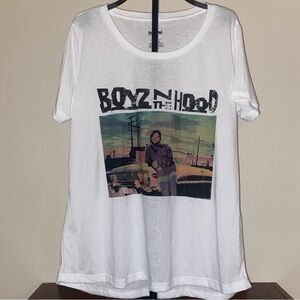 NWOT Boyz N The Hood Graphic White T Shirt Size 2XL Comfort Casual